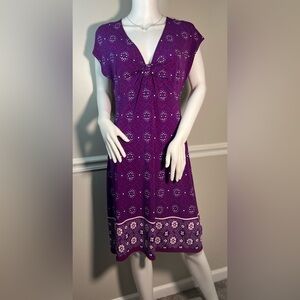 Chaps Women’s Stretch Knot Front Dress Size Large